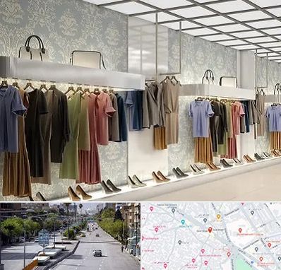 مانتو فروشی در خیابان زند شیراز