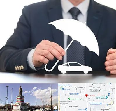بیمه خودرو در کارگر جنوبی 