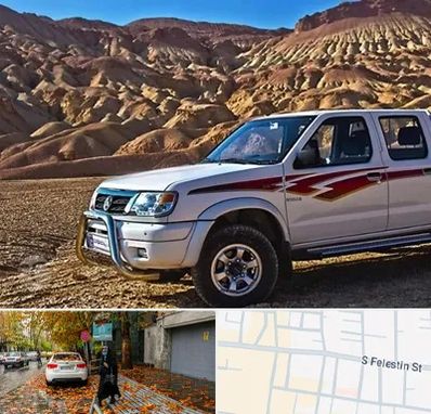 تعمیرگاه پیکاپ در خیابان فلسطین