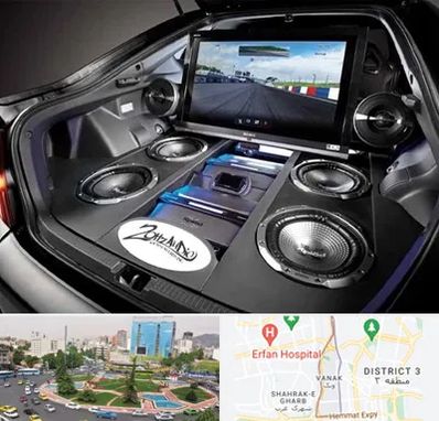 فروش سیستم صوتی خودرو در ونک 