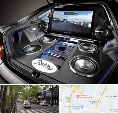 فروش سیستم صوتی خودرو در ظفر 