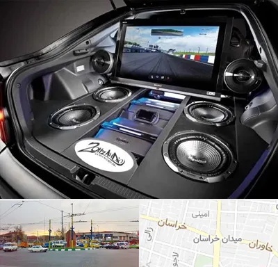 فروش سیستم صوتی خودرو در میدان خراسان