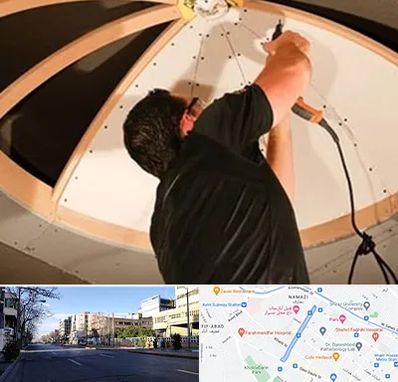 نصاب سقف کاذب در خیابان ملاصدرا شیراز 