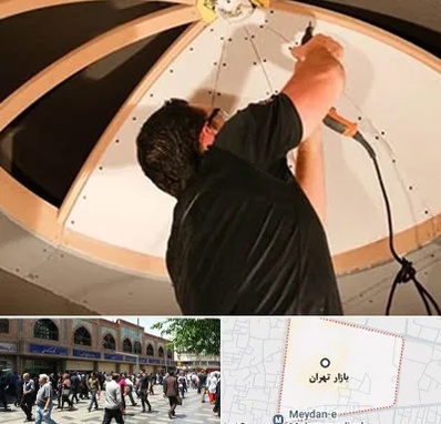 نصاب سقف کاذب در بازار تهران