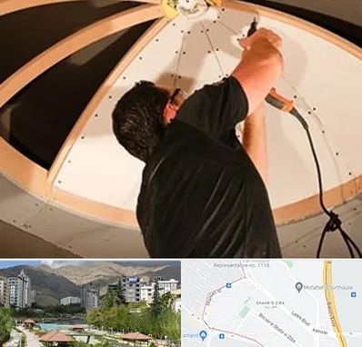 نصاب سقف کاذب در شهر زیبا 