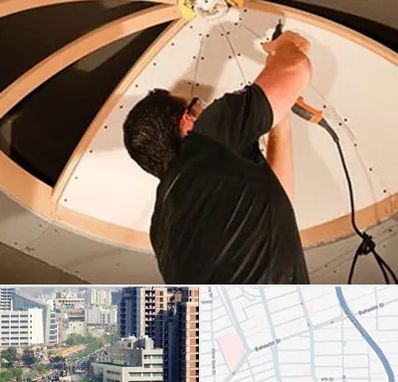 نصاب سقف کاذب در خیابان بهشتی