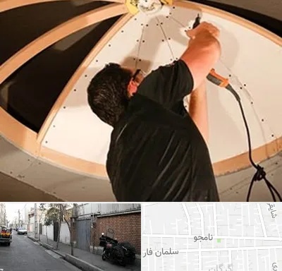 نصاب سقف کاذب در خیابان نامجو
