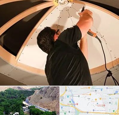 نصاب سقف کاذب در کن 