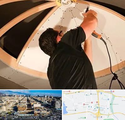 نصاب سقف کاذب در شهرک راه آهن 