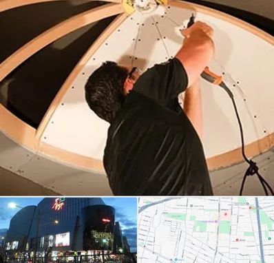 نصاب سقف کاذب در بلوار اباذر