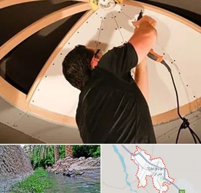 نصاب سقف کاذب در سراوان