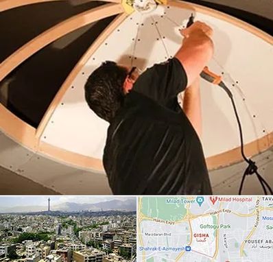 نصاب سقف کاذب در گیشا 