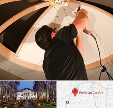 نصاب سقف کاذب در باغ فردوس