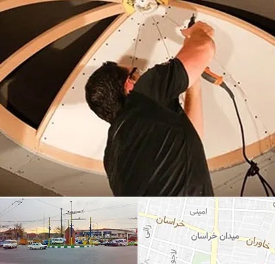 نصاب سقف کاذب در میدان خراسان