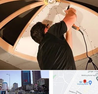 نصاب سقف کاذب در چهارراه طالقانی کرج 