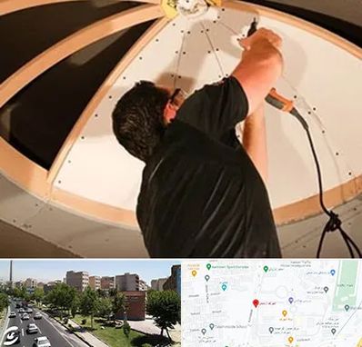 نصاب سقف کاذب در شهرک آزمایش 