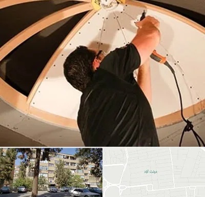 نصاب سقف کاذب در دولت آباد