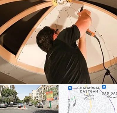 نصاب سقف کاذب در چهارصد دستگاه 