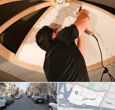 نصاب سقف کاذب در مجیدیه شمالی