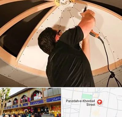 نصاب سقف کاذب در 15 خرداد