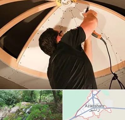 نصاب سقف کاذب در آزادشهر