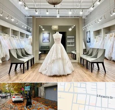 مزون لباس عروس در خیابان فلسطین