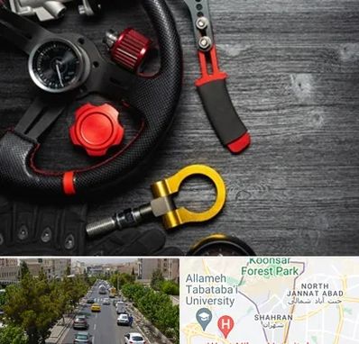 فروشگاه لوازم اسپرت خودرو در شهران 