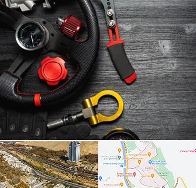 فروشگاه لوازم اسپرت خودرو در خیابان نیایش شیراز 