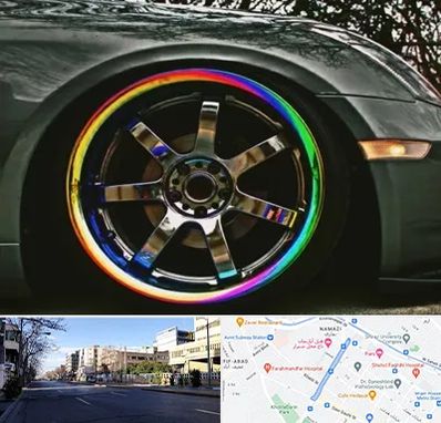 فروشگاه لوازم لوکس خودرو در خیابان ملاصدرا شیراز 