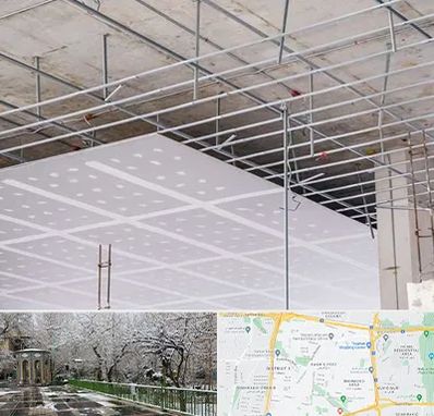 سقف کاذب در باغ فیض 