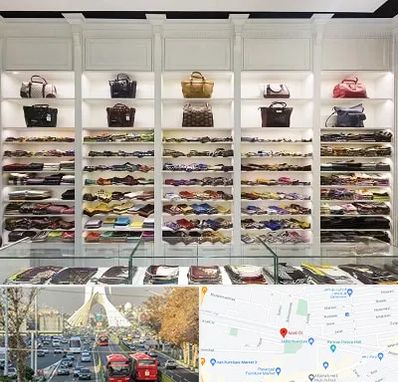 فروشگاه شال و روسری در خیابان آزادی