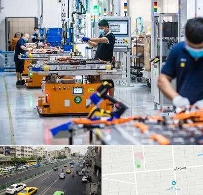 لوازم یدکی خودرو چینی در خیابان دامپزشکی
