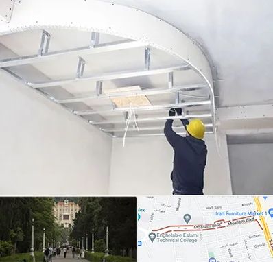 کناف کاری در بلوار معلم رشت 