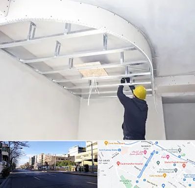 کناف کاری در خیابان ملاصدرا شیراز 