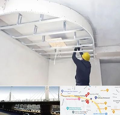 کناف کاری در پارک وی 