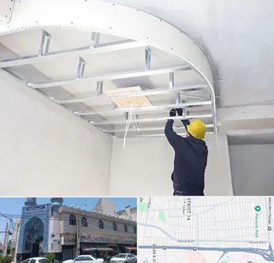 کناف کاری در بلوار ابوذر