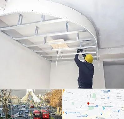 کناف کاری در خیابان آزادی 