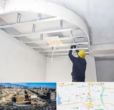 کناف کاری در شهرک راه آهن 