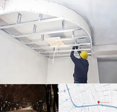 کناف کاری در ابوریحان تبریز