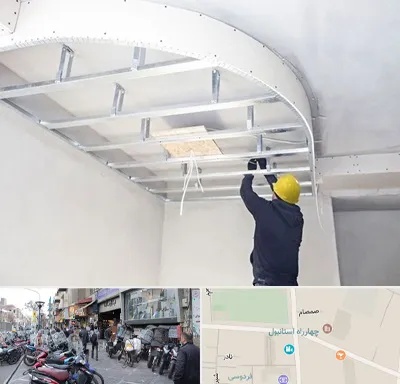 کناف کاری در چهارراه استانبول