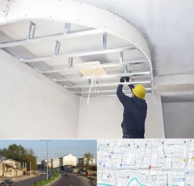 کناف کاری در ضیابری رشت 