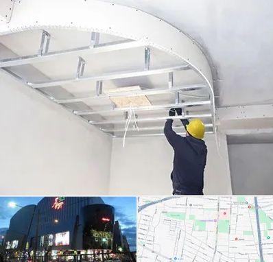 کناف کاری در بلوار اباذر
