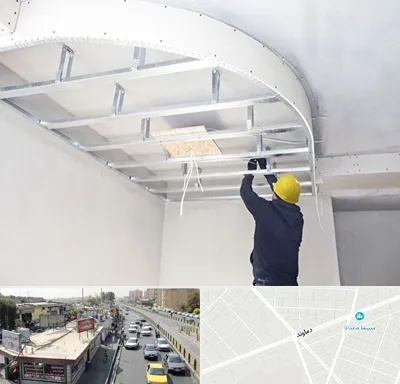 کناف کاری در خیابان دماوند