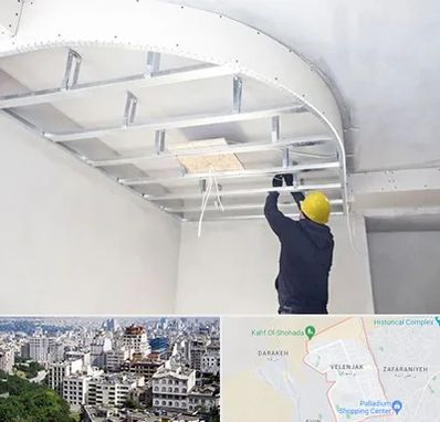 کناف کاری در ولنجک 