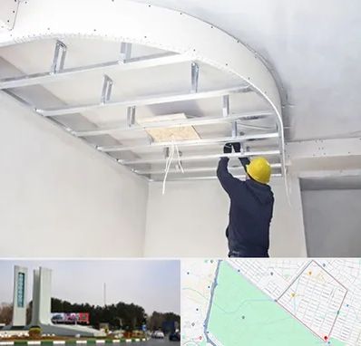 کناف کاری در بلوار فلسیطین مشهد