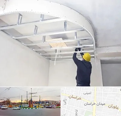 کناف کاری در میدان خراسان