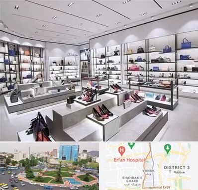 فروشگاه کیف و کفش زنانه در ونک تهران