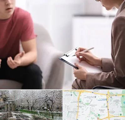 روانپزشک خانم در باغ فیض 