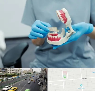 دندانپزشک خانم در خیابان دامپزشکی
