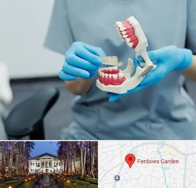 دندانپزشک خانم در باغ فردوس